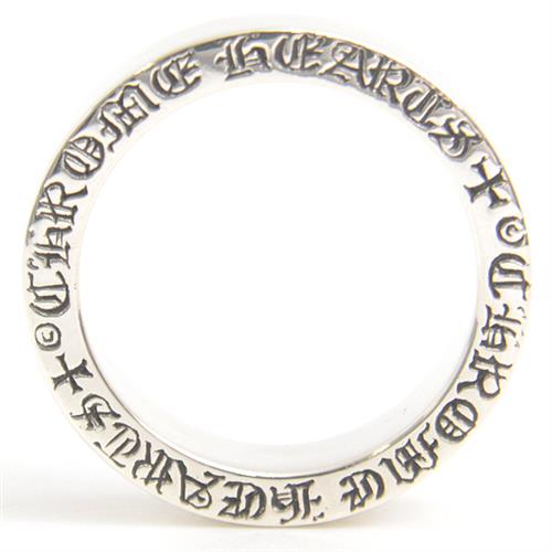 クロムハーツ 指輪 メンズ スペーサーリング 6mm幅 17号 シルバー CHROME HEARTS SV925 中古