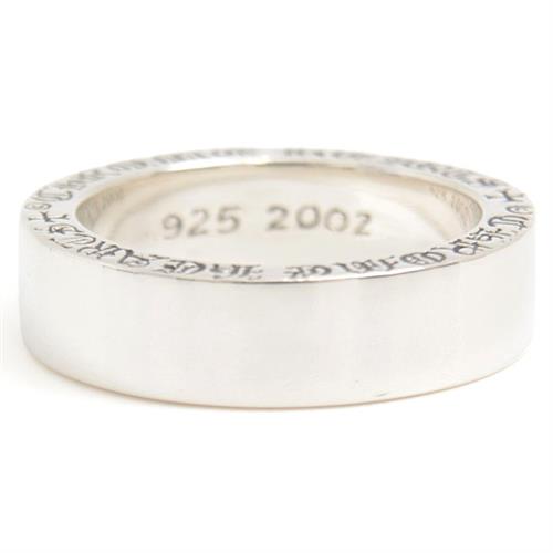 クロムハーツ 指輪 メンズ スペーサーリング 6mm幅 17号 シルバー CHROME HEARTS SV925 中古