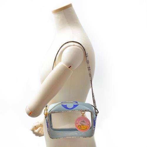 ルイヴィトン バッグ レディース ビーチポーチ リゾートオキナワ ショルダーポーチ 沖縄店限定 モノグラム ブルー×ホワイト Louis Vuitton M44722 中古