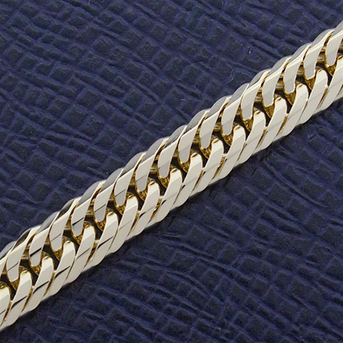 喜平 ネックレス K18 8面カット トリプル 50g 50cm 造幣局検定刻印入 メンズ レディース チェーン イエローゴールド YG 中古
