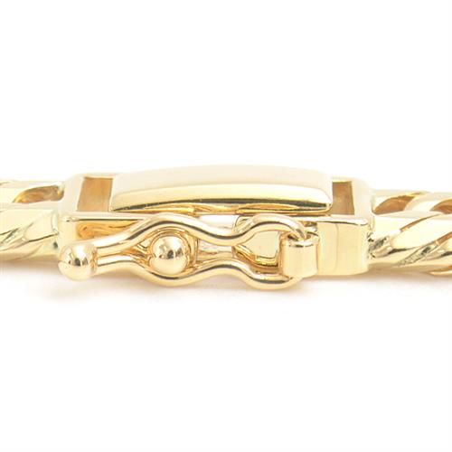 喜平 ネックレス K18 8面カット トリプル 50g 50cm 造幣局検定刻印入 メンズ レディース チェーン イエローゴールド YG 中古