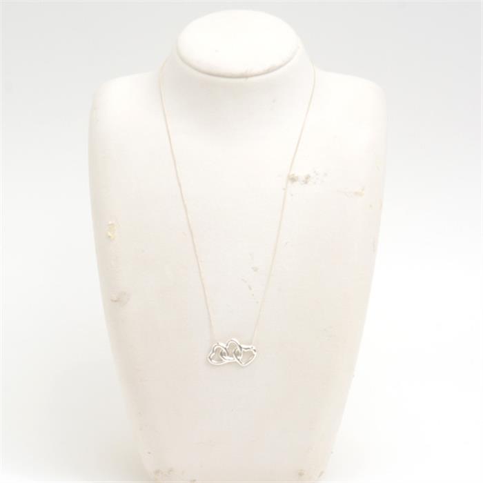 ティファニー ネックレス レディース トリプルハート ネックレス シルバー TIFFANY SV925 中古