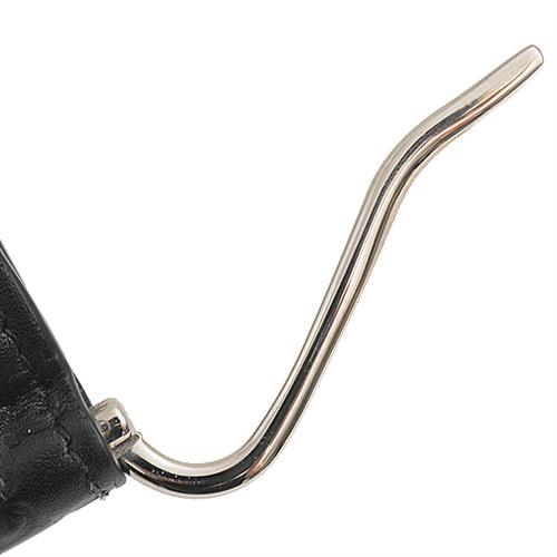 グッチ 財布 メンズ マイクログッチシマ マネークリップ 二つ折り財布 カーフ ブラック GUCCI 544478 中古