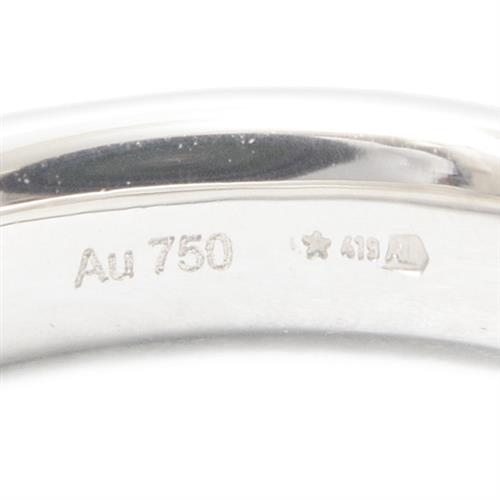 グッチ 指輪 レディース ディアマンティッシマ 8Pダイヤリング 実寸サイズ ホワイトゴールド GUCCI 750WG 中古