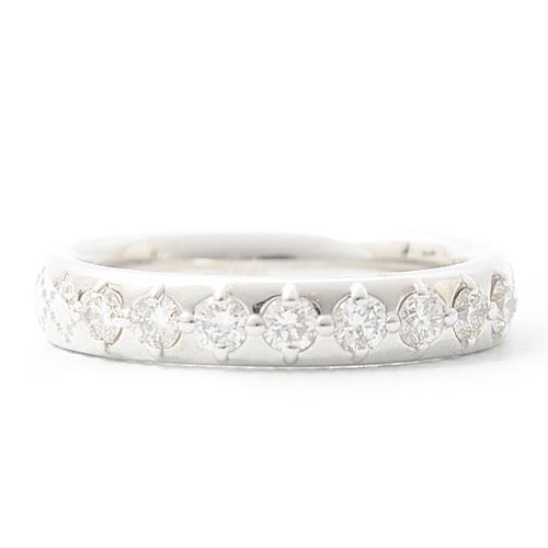 グッチ 指輪 レディース ディアマンティッシマ 8Pダイヤリング 実寸サイズ ホワイトゴールド GUCCI 750WG 中古