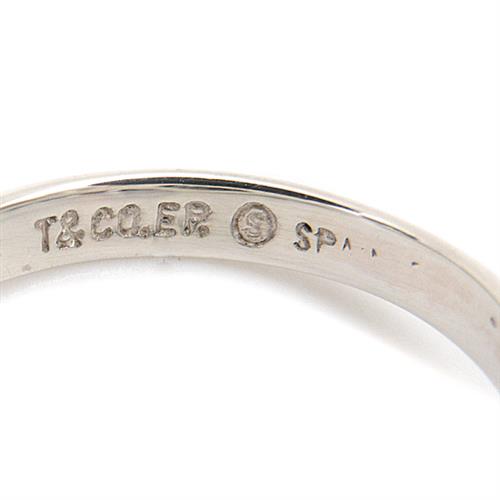 ティファニー 指輪 レディース オープンハートリング シルバー 実寸12号 TIFFANY SV925 中古