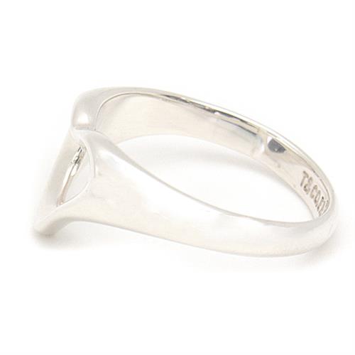 ティファニー 指輪 レディース オープンハートリング シルバー 実寸12号 TIFFANY SV925 中古