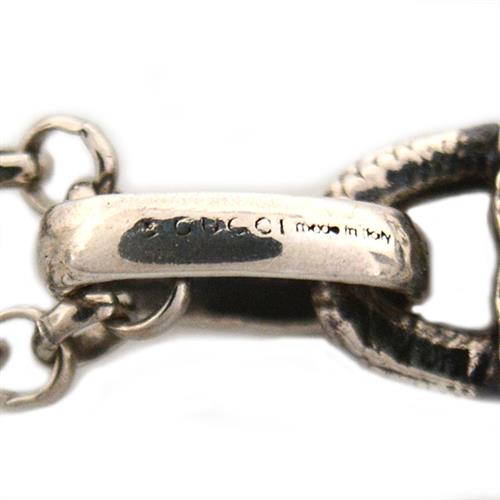 グッチ ネックレス メンズ レディース インターロッキングG ペンダントネックレス GUCCI Ag925 中古