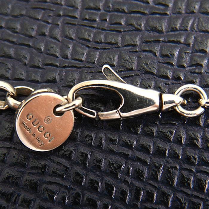 グッチ ネックレス メンズ レディース インターロッキングG ペンダントネックレス GUCCI Ag925 中古