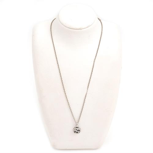 グッチ ネックレス メンズ レディース インターロッキングG ペンダントネックレス GUCCI Ag925 中古