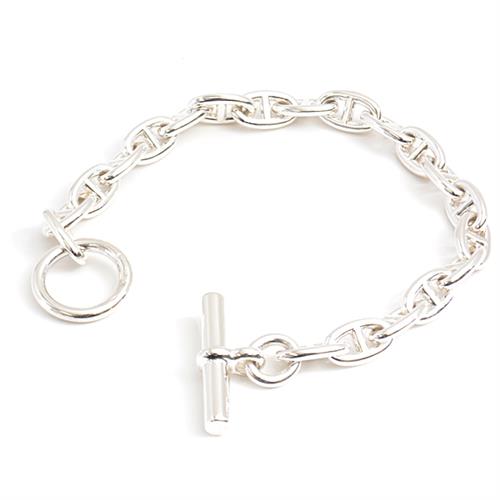 【たか】エルメス　シェーヌダンクル　 pm 　20コマ エルメス シェーヌダンクルPM ブレスレット 20コマ 925 43.8g シルバー