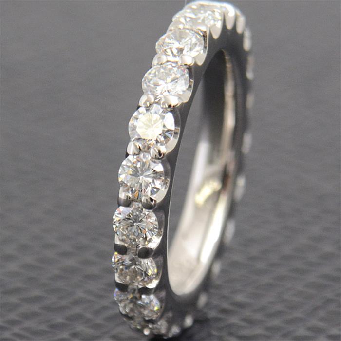 ポンテヴェキオ 指輪 レディース ダイヤモンド フルエタニティ リング D2.16ct 9号 プラチナ Ponte Vecchio PT900 中古