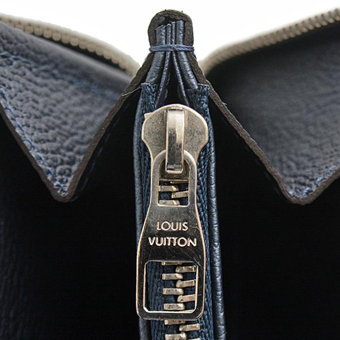 ルイヴィトン 財布 メンズ レディース モノグラムアンプラント ジッピーウォレット ラウンドファスナー長財布 メタリックブルー Louis Vuitton M62069 中古