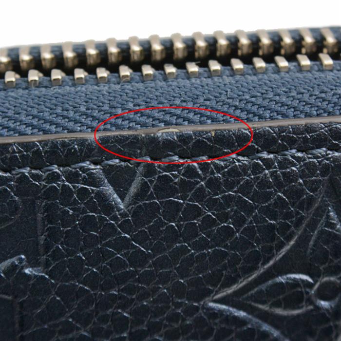 ルイヴィトン 財布 メンズ レディース モノグラムアンプラント ジッピーウォレット ラウンドファスナー長財布 メタリックブルー Louis Vuitton M62069 中古