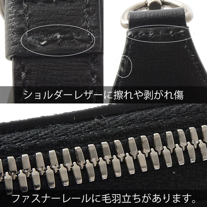 グッチ バッグ メンズ GGスプリーム インターロッキングG ショルダーバッグ ポシェット PVC ブラック GUCCI 723306 中古