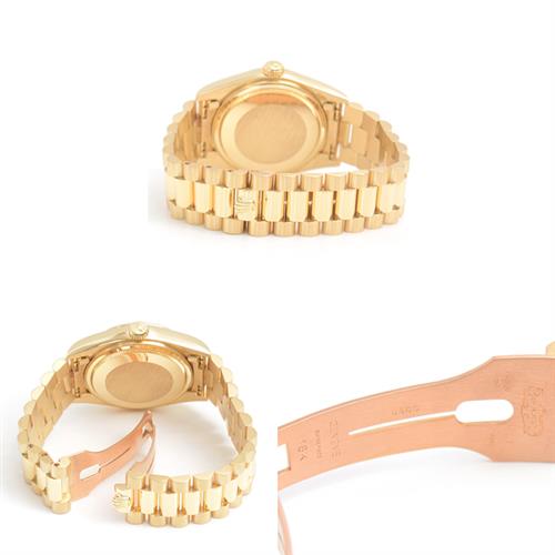 ロレックス 時計 メンズ デイデイト 自動巻 ゴールド文字盤 73番台 イエローゴールド 750YG ROLEX 18038 中古