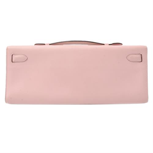 エルメス バッグ レディース ケリーカット クラッチバッグ ハンドバッグ ヴォースイフト ローズサクラ HERMES X刻印 中古