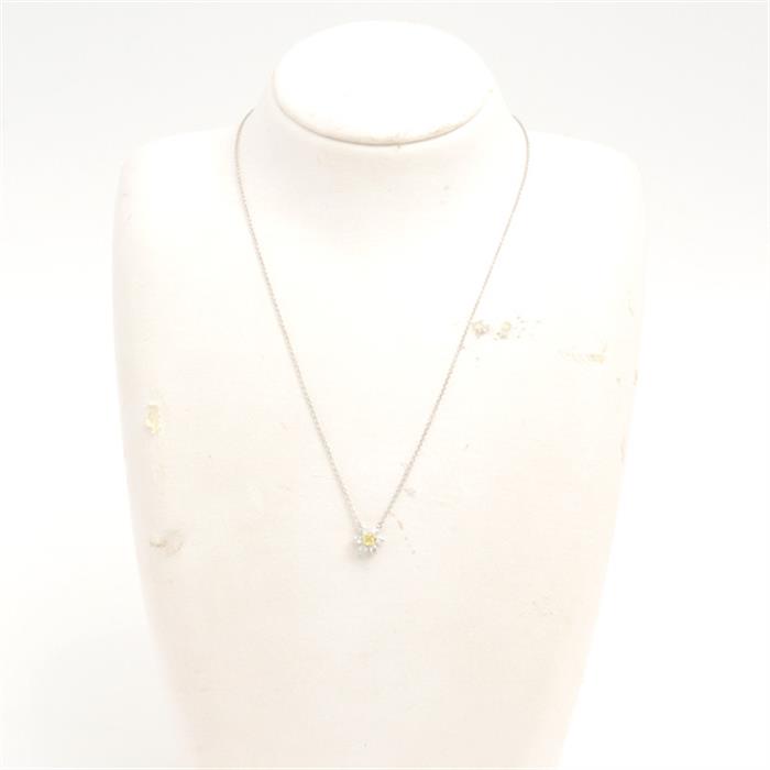 ティファニー ネックレス レディース バターカップ イエローダイヤ ネックレス D0.21ct FY-EX プラチナ TIFFANY PT950 中古