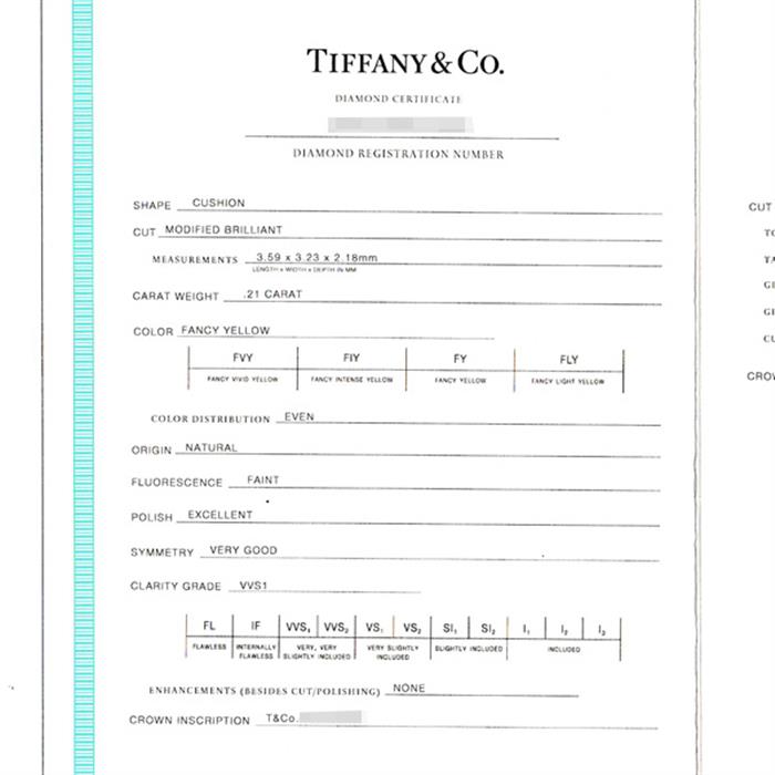 ティファニー ネックレス レディース バターカップ イエローダイヤ ネックレス D0.21ct FY-EX プラチナ TIFFANY PT950 中古