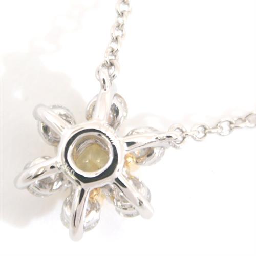 ティファニー ネックレス レディース バターカップ イエローダイヤ ネックレス D0.21ct FY-EX プラチナ TIFFANY PT950 中古