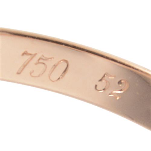 カルティエ 指輪 レディース トリニティ 5連リング 52サイズ 実寸12号 スリーカラーゴールド Cartier 750YG×WG×PG 中古