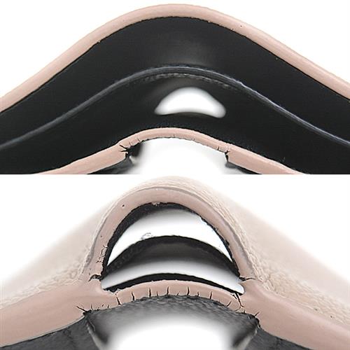 ブルガリ 財布 メンズ ブルガリ・ブルガリ マン 二つ折り札入れ カーフ ベージュブラウン×ブラック バイカラー BVLGARI 291777 中古