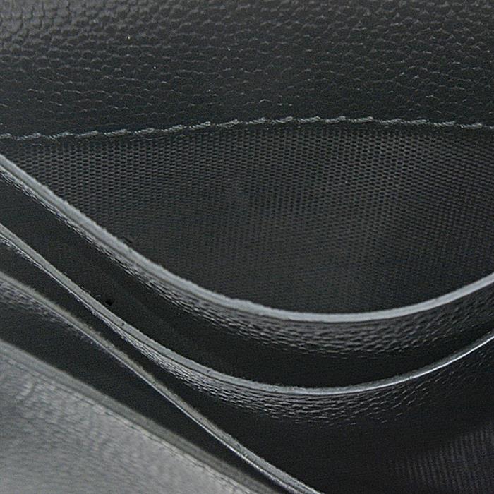 ブルガリ 財布 メンズ ブルガリ・ブルガリ マン 二つ折り札入れ カーフ ベージュブラウン×ブラック バイカラー BVLGARI 291777 中古