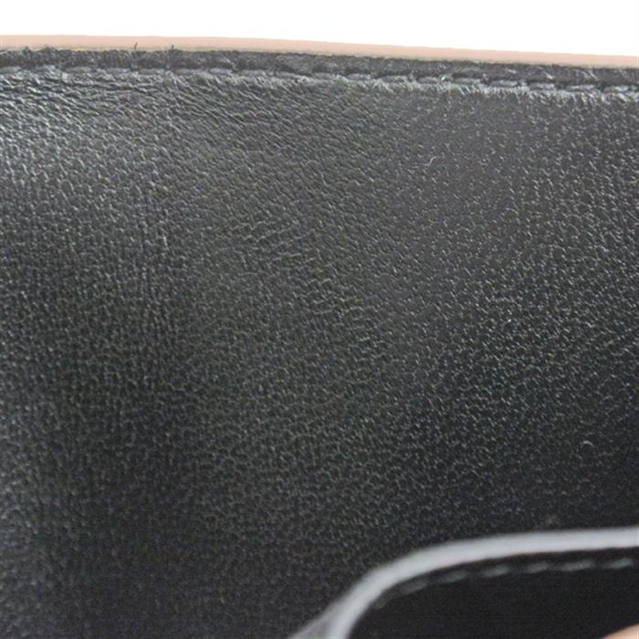 ブルガリ 財布 メンズ ブルガリ・ブルガリ マン 二つ折り札入れ カーフ ベージュブラウン×ブラック バイカラー BVLGARI 291777 中古