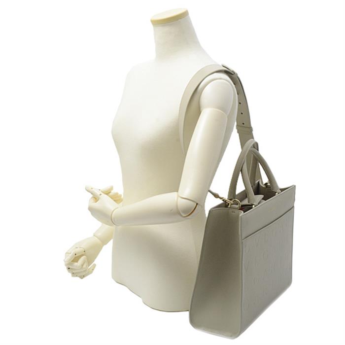 ブルガリ バッグ レディース インフィニートゥム トート 2WAY レザー グレー系 BVLGARI 中古