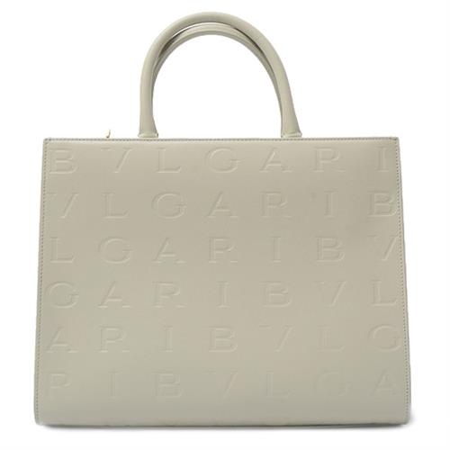ブルガリ バッグ レディース インフィニートゥム トート 2WAY レザー グレー系 BVLGARI 中古
