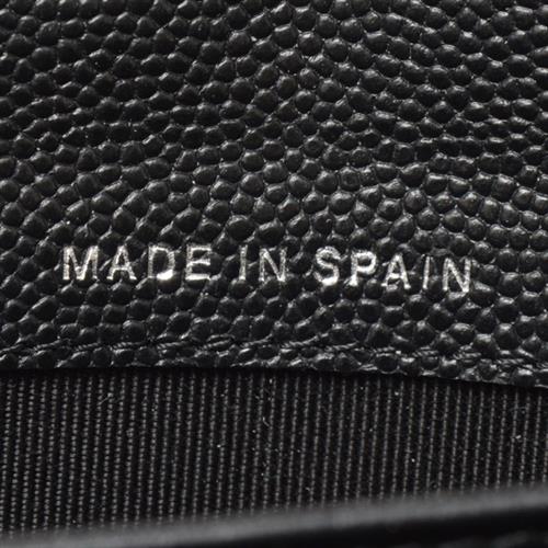 シャネル 財布 レディース ボーイシャネル 二つ折り長財布 キャビアスキン ブラック CHANEL 中古