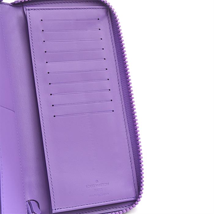 ルイヴィトン 財布 レディース ジッピーウォレット・ヴェルティカル 日本限定 長財布 VIOLET(ヴィオレ) Louis Vuitton M81636 中古