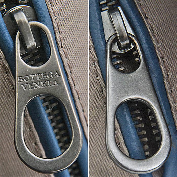 ボッテガヴェネタ バッグ レディース メンズ イントレチャート ポーチ ネイビー BOTTEGA VENETA ラムスキン×ナイロン 中古
