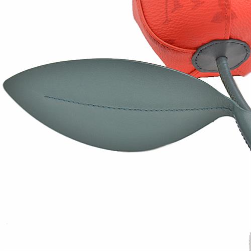 ルイヴィトン 小物 メンズ レディース バッグチャーム モノグラム フラワー キーチャーム カーフ レッド Louis Vuitton MP3388 中古