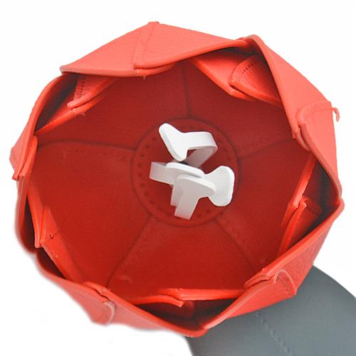 ルイヴィトン 小物 メンズ レディース バッグチャーム モノグラム フラワー キーチャーム カーフ レッド Louis Vuitton MP3388 中古