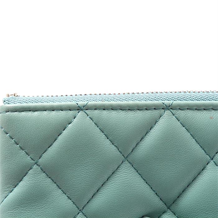 シャネル バッグ レディース クラッチバッグ セカンドバッグ ココマーク ブルー ラムスキン CHANEL 中古