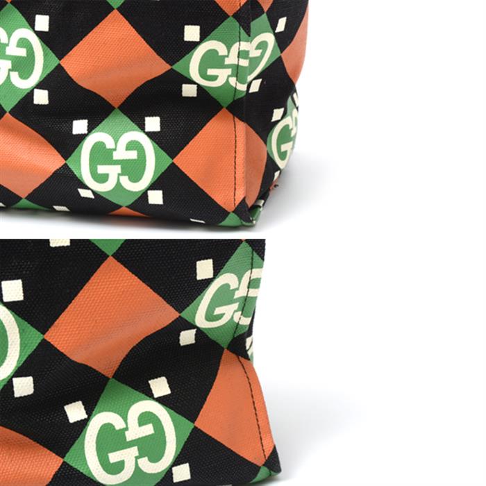 グッチ バッグ メンズ GG トートバッグ 2WAY ショルダーバッグ マルチカラー GUCCI 674302 P15514 中古