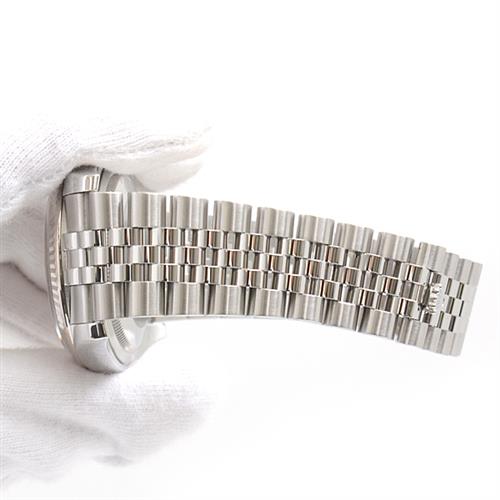 ロレックス 時計 メンズ デイトジャスト 自動巻 ランダム シルバー文字盤 SS×WG ROLEX 116234G 中古