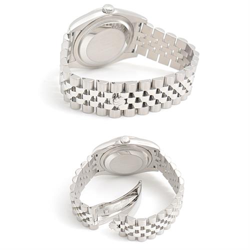 ロレックス 時計 メンズ デイトジャスト 自動巻 ランダム シルバー文字盤 SS×WG ROLEX 116234G 中古