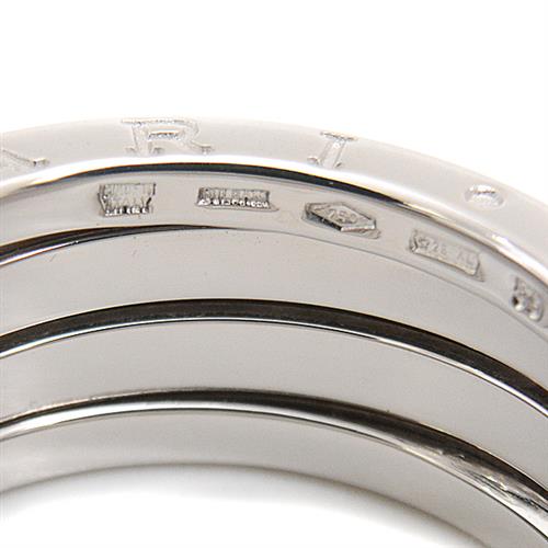 ブルガリ 指輪 メンズ ビー ゼロワン リング ホワイトゴールド 59号 実寸18号 BVLGARI B-ZERO1 750WG 中古