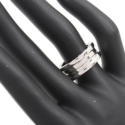 ブルガリ 指輪 レディース メンズ ビーゼロワン B-ZERO1 リング 55号 実寸13.5号 ホワイトゴールド BVLGARI 750WG 中古