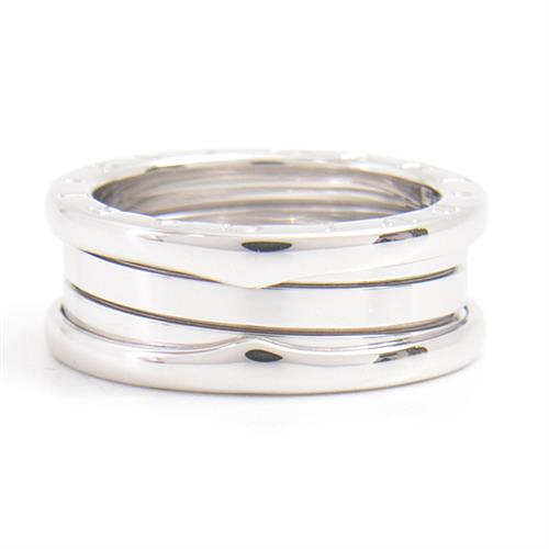 ブルガリ 指輪 レディース メンズ ビーゼロワン B-ZERO1 リング 55号 実寸13.5号 ホワイトゴールド BVLGARI 750WG 中古