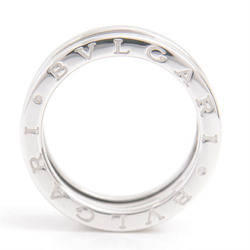 ブルガリ 指輪 レディース メンズ ビーゼロワン B-ZERO1 リング 55号 実寸13.5号 ホワイトゴールド BVLGARI 750WG 中古
