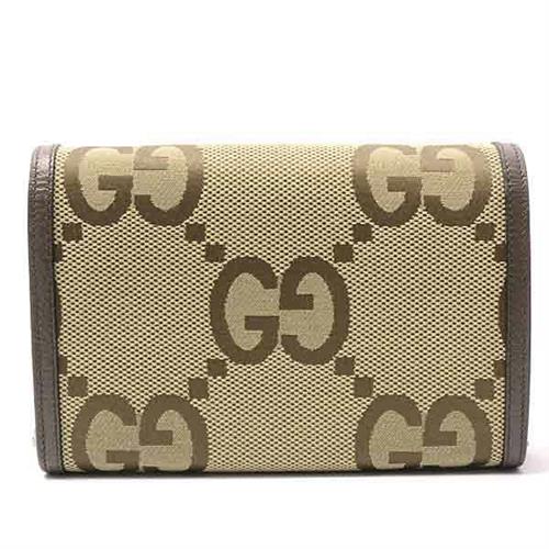 グッチ バッグ レディース チェーンウォレット ジャンボGG ディオニュソス キャンバス カーキ GUCCI 401231 中古