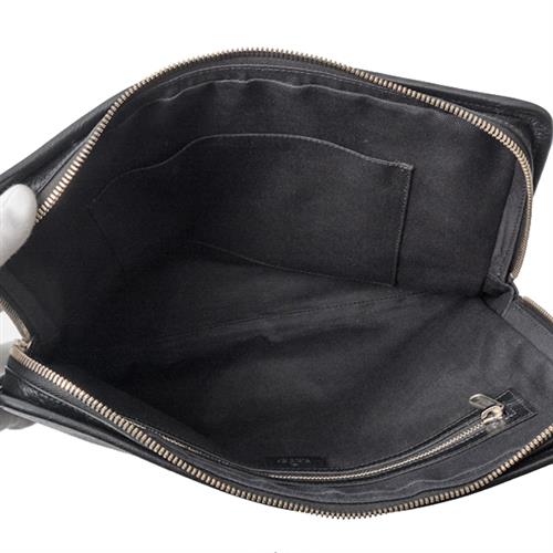 グッチ バッグ メンズ クラッチバッグ カーフ ブラック GUCCI 575829 中古