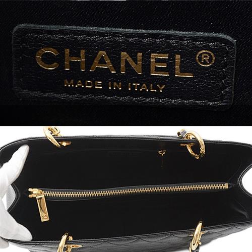 シャネル バッグ レディース チェーンショルダーバック キャビアスキン　GSTトートバッグ ブラック CHANEL 中古
