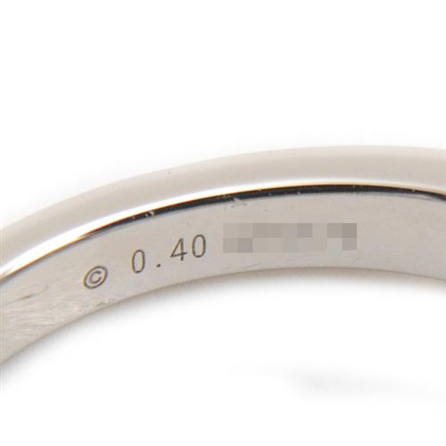 カルティエ 指輪 レディース ソリテール ダイヤ リング D0.40ct G-VVS1-3EX 47号 実寸7号 Cartier PT950 中古