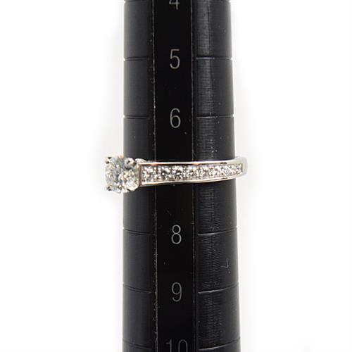 カルティエ 指輪 レディース ソリテール ダイヤ リング D0.40ct G-VVS1-3EX 47号 実寸7号 Cartier PT950 中古
