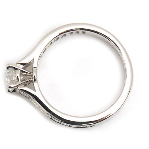 カルティエ 指輪 レディース ソリテール ダイヤ リング D0.40ct G-VVS1-3EX 47号 実寸7号 Cartier PT950 中古