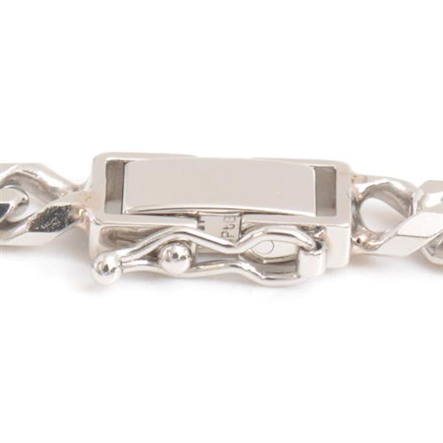 喜平 ネックレス PT850 8面カット 50g 40cm 造幣局検定刻印入 メンズ レディース チェーン プラチナ PT 中古